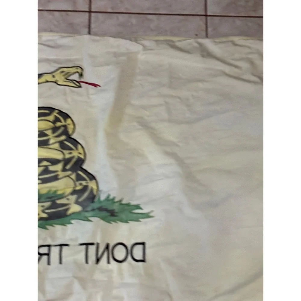 USMC Don't Tread On Me Gadsden Flag Banner Double-Sided Sewn Marines 56x30